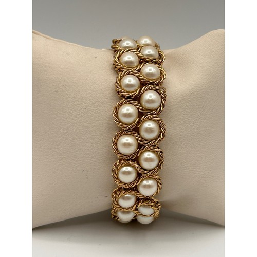 Vintage gold tone twisted wire - twisted,