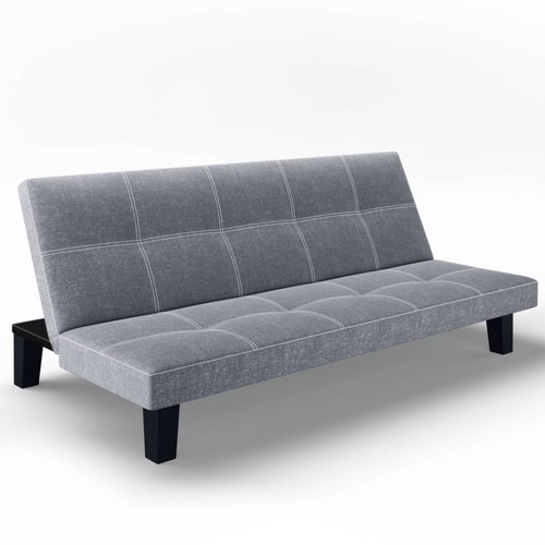 Seater sofa bed fabric faux - 3,