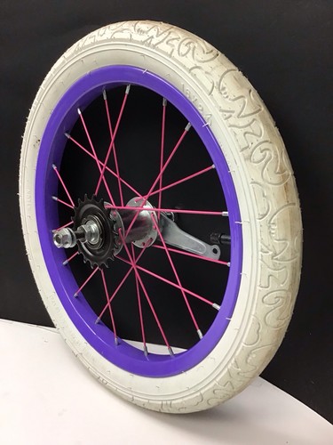 Bicycle rear purple wheel - bicycle,