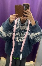Handmade Knit Sausage Scarf &