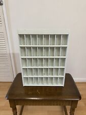 Vintage Solid Wooden 5 Tier Shelf Curio Display Showcase With Divided Sections