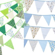 Triangle Fabric Floral Bunting