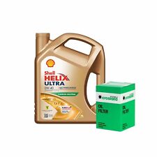 Shell Helix Ultra 0W40 Engine Oil 4L Crosland Oil Filter Service Kit 4 Litre