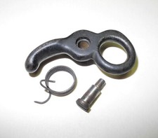 VINTAGE SINGER TREADLE SEWING MACHINE CAST BASE BELT SHIFTER WITH SPRING, NICE