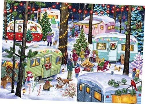 Camping for christmas advent - christmas,