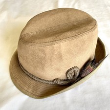 Vtg Brown Suede Bavarian Style