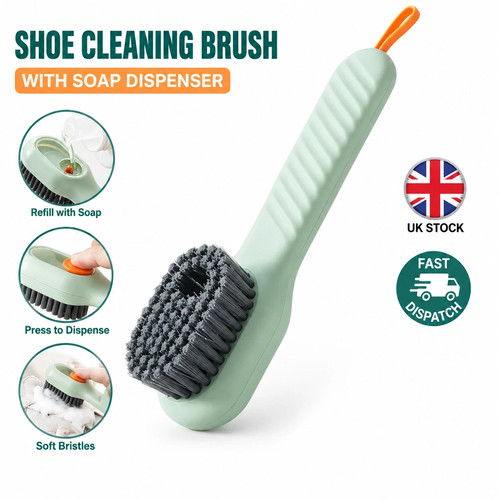 Shoe cleaning brush with soap - cleaning,