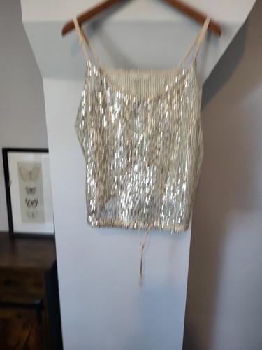 George sequin sheer cami vest - cami,