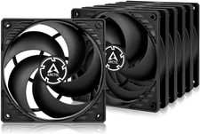 ARCTIC P12 5 Pack 120mm PC Case Fans Pressure Optimised Quiet 1800RPM Black