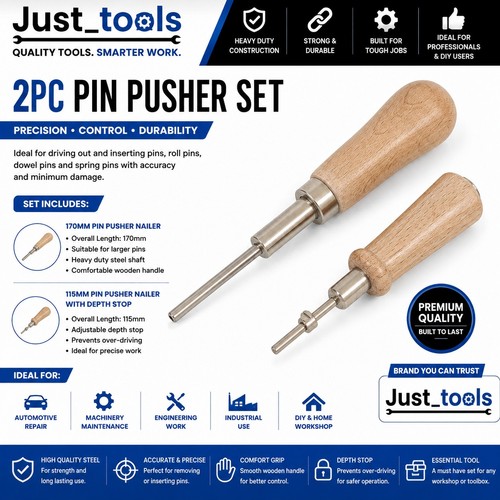 2pc pin pusher set - pin, 170mm
