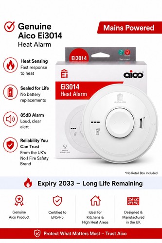 Aico ei3014 heat alarm - aico,