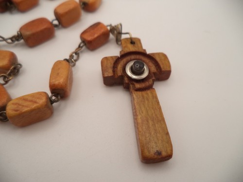 Vintage wood stanhope - wood, rosary