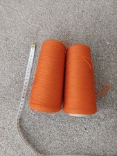 2 × Coats ORANGE Seam Covering Thread For Overlocker - Polyester