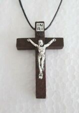 SMALL WOODEN CORDED CRUCIFIX -