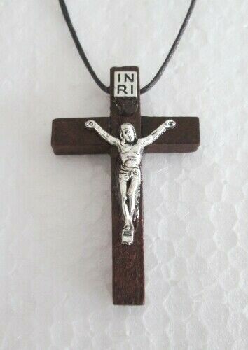Small wooden corded - small, crucifix