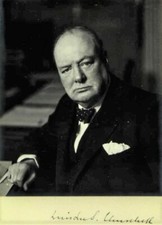 WINSTON CHURCHILL Signed