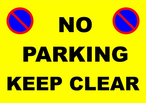 Parking keep clear - parking,
