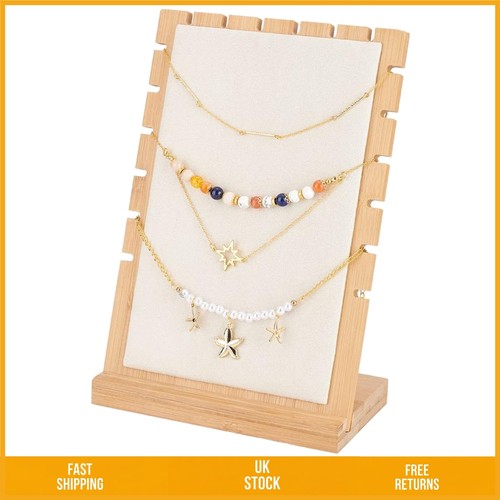 Elegant wooden necklace - elegant,