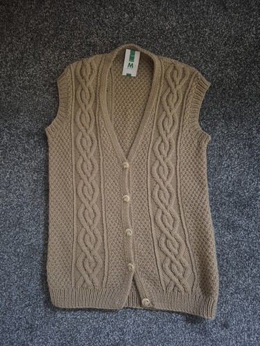 Vintage 70s aran wool cable - aran,