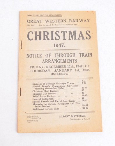 Railway timetable gwr - railway,