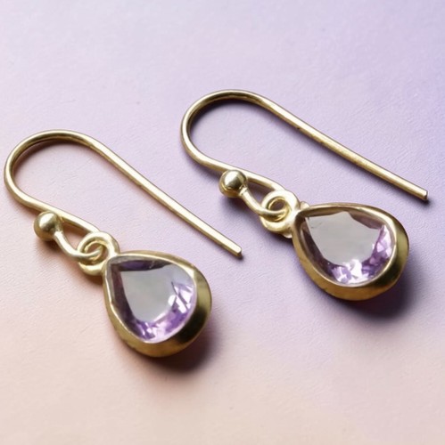 Small amethyst 18k - gold, plated