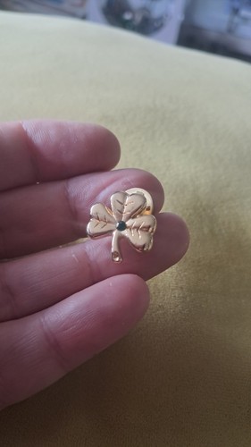 Vintage irish shamrock pin - irish,