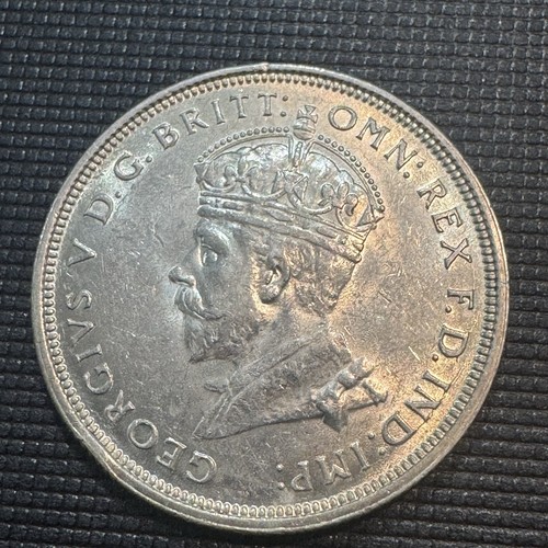 1927 australia silver florin - silver,