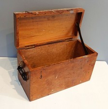 Vintage GPO Telephone Wooden Battery Box (1968?) With Connector Block