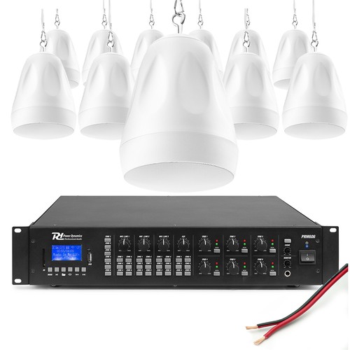 Zone pds65w pendant speaker - 6-zone,