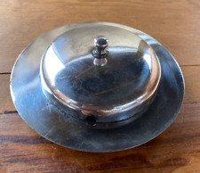 ANTIQUE HUKIN & HEATH SILVER PLATED CAPSTAN SHIPS BOAT JAM MUSTARD POT