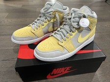 Nike Air Jordan 1 Mid Mixed Textures Yellow Size 11 DA4666-001 Grey. Yellow