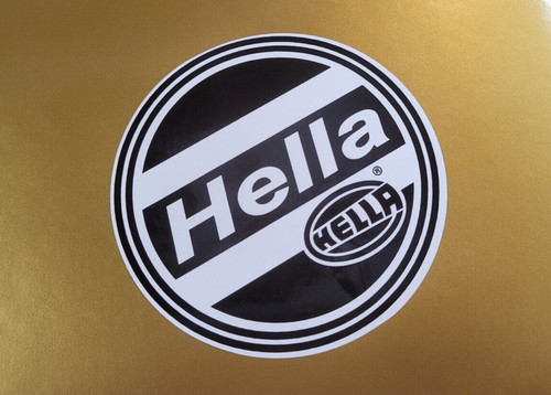 Hella rally car stickers - car,