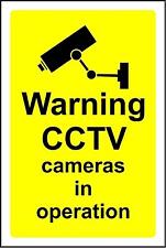  Warning CCTV cameras in