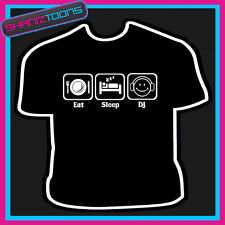 EAT SLEEP DJ CLUBBING IBIZA MUSIC FESTIVAL TSHIRT