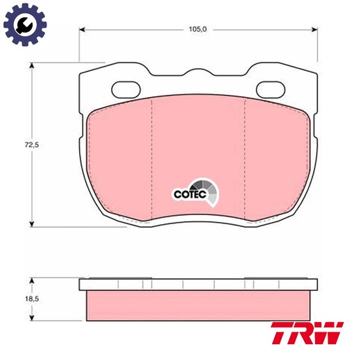 Brake pad set - brake,