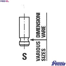 4x INTAKE VALVE R6284/SNT FOR