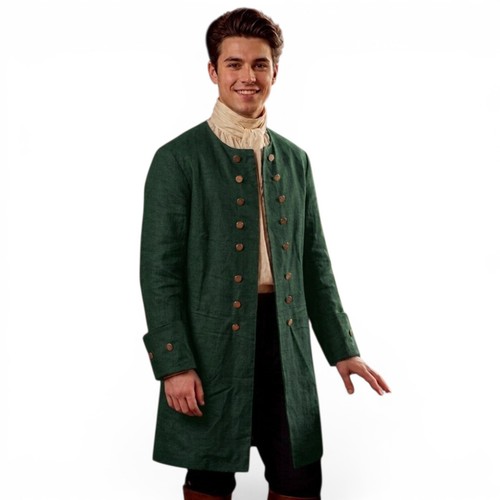 Men green colonial frock - men's,