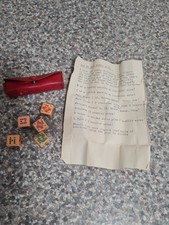 Vintage Poker Dice Set 5 Old