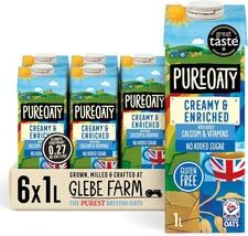 Glebe Farm PureOaty Creamy & Enriched Barista-Style Oat Milk - Gluten-Free & Ve