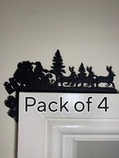 4 PACK Santa Sleigh Christmas