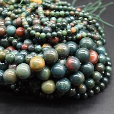 Bloodstone Round Beads - 4mm