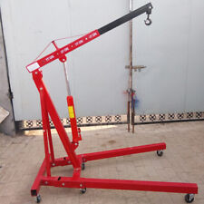 1Ton Mobile Hydraulic Folding Engine Crane Stand Jack Workshop Hoist Lift Cranes