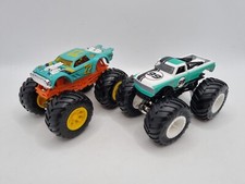 2 Hot Wheels Monster Trucks Night Shifter #22 & Pure Muscle #99 Scale 1:64 VGC