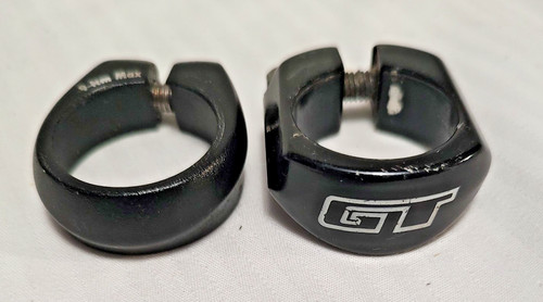 Black bmx seat post clamp - black,