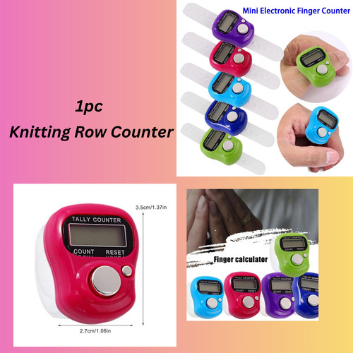 Digital lcd knitting row - knitting,