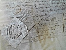 1736 antique parchment