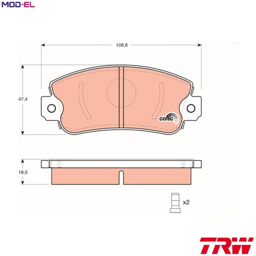 Brake pad set disc - pad,