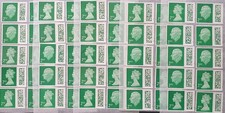 50 x 2nd Second Class Stamps Unfranked Barcoded Genuine With Original Gum