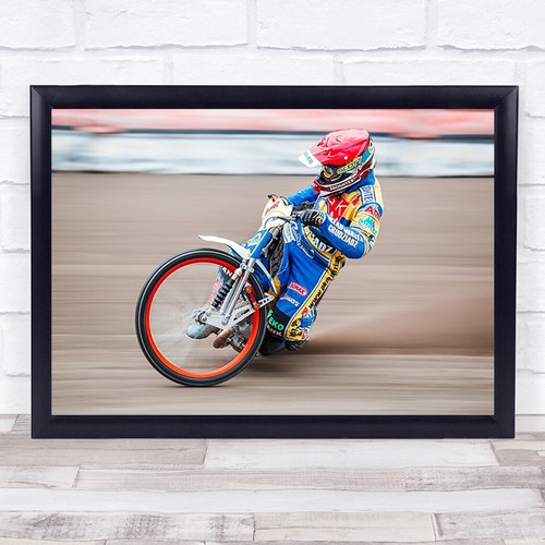 Speedway action motorbike - speedway,