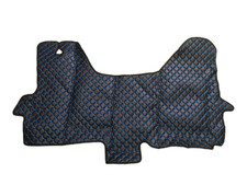 Black with Blue Eco Leather
